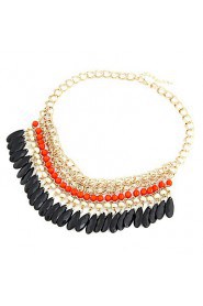 Bohemia Folk Style Black Water Layers of Acrylic Necklace(More Colors)