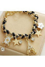 Women's Charm Bracelet Alloy Rhinestone