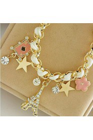 Women's Charm Bracelet Alloy Rhinestone