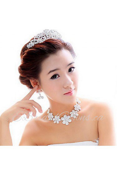 Jewelry Set Women's Anniversary / Wedding / Engagement / Birthday / Gift / Party / Special Occasion Jewelry Sets Alloy Rhinestone