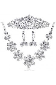 Jewelry Set Women's Anniversary / Wedding / Engagement / Birthday / Gift / Party / Special Occasion Jewelry Sets Alloy Rhinestone