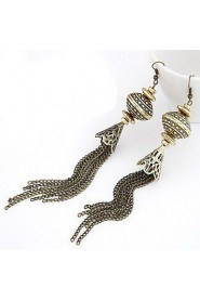 Fashion Alloy With Fringe Drop Earrings