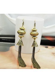 Fashion Alloy With Fringe Drop Earrings