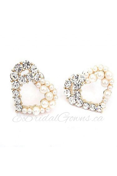 Stud Earrings Women's Alloy Earring Imitation Pearl/Rhinestone