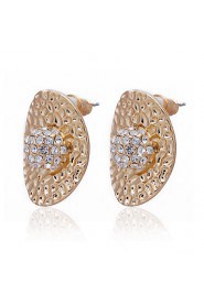 Elegant Alloy With Rhinestone Women's Earrings