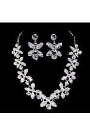 Jewelry Set Women's Anniversary / Wedding / Engagement / Birthday / Gift / Party / Special Occasion Jewelry Sets AlloyRhinestone / Cubic