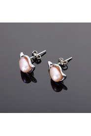 Stud Earrings Women's Alloy Earring Imitation Pearl