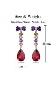 Drop Earrings Women's Alloy Earring Cubic Zirconia