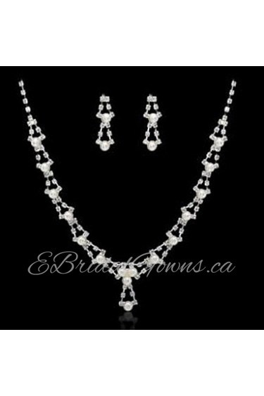 Jewelry Set Women's Anniversary / Wedding / Engagement / Birthday / Gift / Party / Special Occasion Jewelry Sets AlloyImitation Pearl /