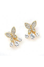 Stud Earrings Women's Alloy Earring Rhinestone