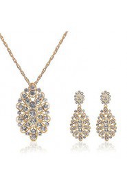 Jewelry Set Women's Anniversary / Wedding / Engagement / Birthday / Gift / Party / Special Occasion Jewelry Sets Alloy Rhinestone