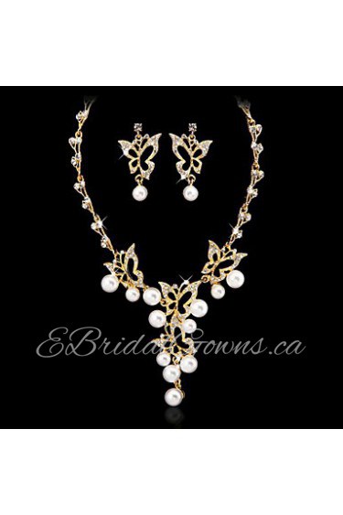 Jewelry Set Women's Anniversary / Wedding / Engagement / Birthday / Gift / Party / Special Occasion Jewelry Sets AlloyImitation Pearl /