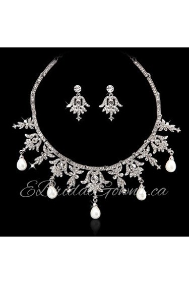 Jewelry Set Women's Anniversary / Wedding / Engagement / Birthday / Gift / Party / Special Occasion Jewelry Sets AlloyImitation Pearl /