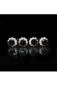 Four Pieces Alloy Wedding Bridal Occasion Hairpins With Rhinestones(More Colors)