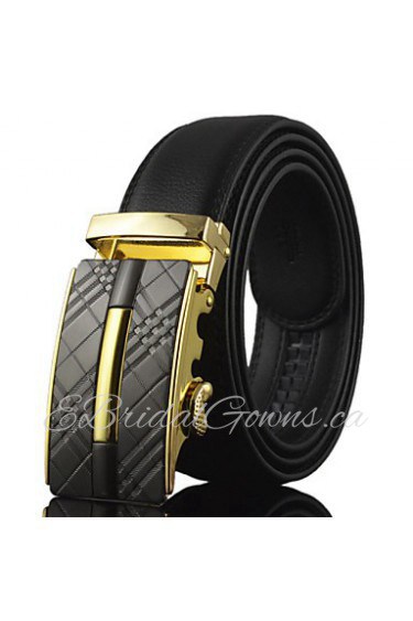 Men Leather Waist Belt,Vintage/ Party/ Work/ Casual Alloy/ Leather All Seasons