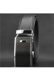 Men's Fashion Automatic Buckle Leather Belt