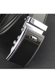 Men's Fashion Automatic Buckle Leather Belt