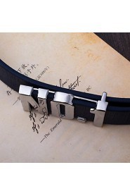 Men Waist Belt/ Wide Belt,Vintage/ Party/ Work/ Casual Alloy/ Leather All Seasons