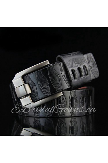 Men Faux Leather Waist Belt,Vintage/ Work Alloy All Seasons