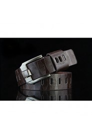 Men Faux Leather Waist Belt,Vintage/ Work Alloy All Seasons