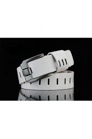 Men Faux Leather Waist Belt,Vintage/ Work Alloy All Seasons