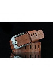 Men Faux Leather Waist Belt,Vintage/ Work Alloy All Seasons