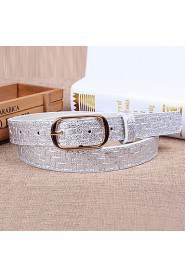 Women Leather Snakeskin Grain Wide Belt,Vintage/ Cute/ Party/ Casual Alloy