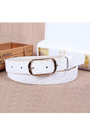 Women Leather Snakeskin Grain Wide Belt,Vintage/ Cute/ Party/ Casual Alloy