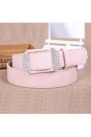 Women Leather Fashion Wide Belt,Cute/ Party/ Casual Alloy