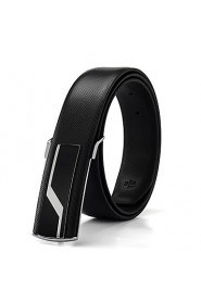 Men's Sport Smooth Buckle Genuine Leather Belt(2 Colors)