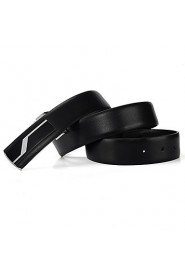 Men's Sport Smooth Buckle Genuine Leather Belt(2 Colors)