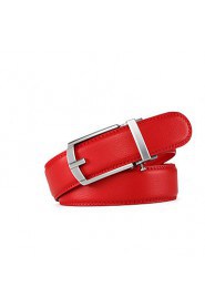 Colors Ratchet Belt Luxurious Genuine Leather Pin Buckle Belt Can Adjust Size