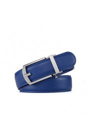 Colors Ratchet Belt Luxurious Genuine Leather Pin Buckle Belt Can Adjust Size