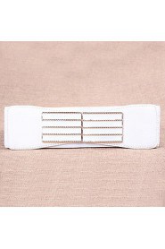 Women Leather Striped Wide Belt,Vintage/ Cute/ Party/ Casual Alloy