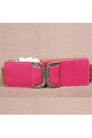 Women Leather Fashion Wide Belt,Vintage/ Cute/ Party/ Casual Alloy