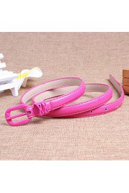 Women Leather Skinny Belt,Vintage/ Cute/ Party/ Casual Alloy