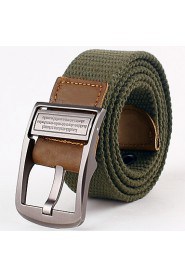 Men Canvas Waist Belt,Party/ Work/ Casual Alloy All Seasons