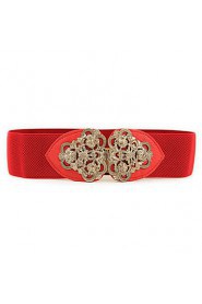 Women Faux Leather/ Lace Waist Belt,Vintage