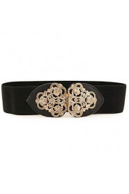 Women Faux Leather/ Lace Waist Belt,Vintage