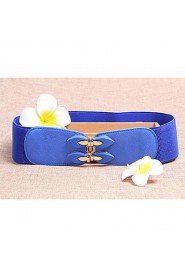 Women Leather Fashion Wide Belt,Vintage/ Cute/ Party/ Casual Alloy