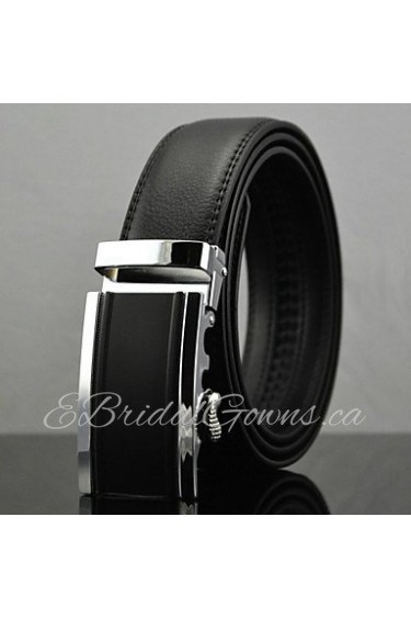 Men Buckle/ Waist Belt,Work/ Casual Leather All Seasons