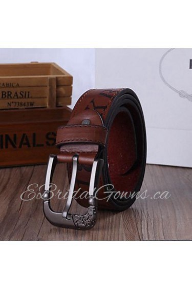 Men Waist Belt,Work/ Casual Alloy/ Leather All Seasons