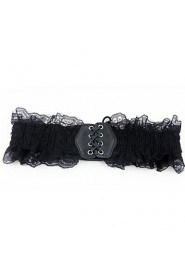 Women Faux Leather Waist Belt,Vintage Alloy