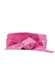 Women's PU Leather Wrap Around Tie Bowknot Wide Belt