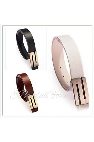 Men/ Women Waist Belt,Party/ Work/ Casual Alloy/ Leather Summer/ Winter/ All Seasons