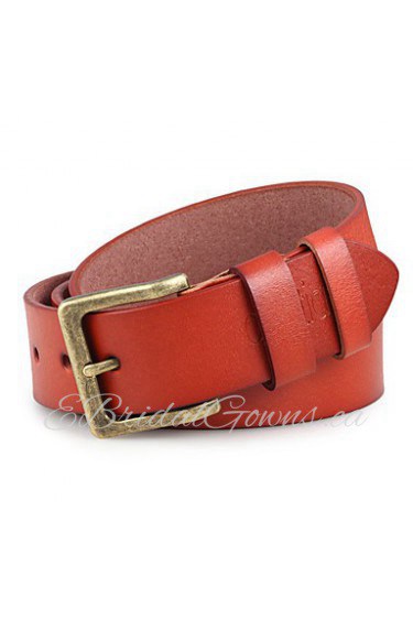 Men Faux Leather Waist Belt,Vintage/ Party/ Work/ Casual Alloy/ Leather P3D1P1K1