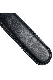 Mens New Black Ratchet Belt Fashion Business Casual Style Genuine Leather 3.5cm Width (5)