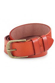 Men Faux Leather Waist Belt,Vintage/ Party/ Work/ Casual Alloy/ Leather P3D1P1K8