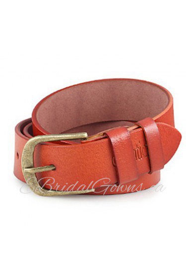 Men Faux Leather Waist Belt,Vintage/ Party/ Work/ Casual Alloy/ Leather P3D1P1K8