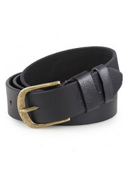 Men Faux Leather Waist Belt,Vintage/ Party/ Work/ Casual Alloy/ Leather P3D1P1K8